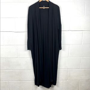 Alicia Keys x Athleta keys black long sleeve maxi pocket comfort robe